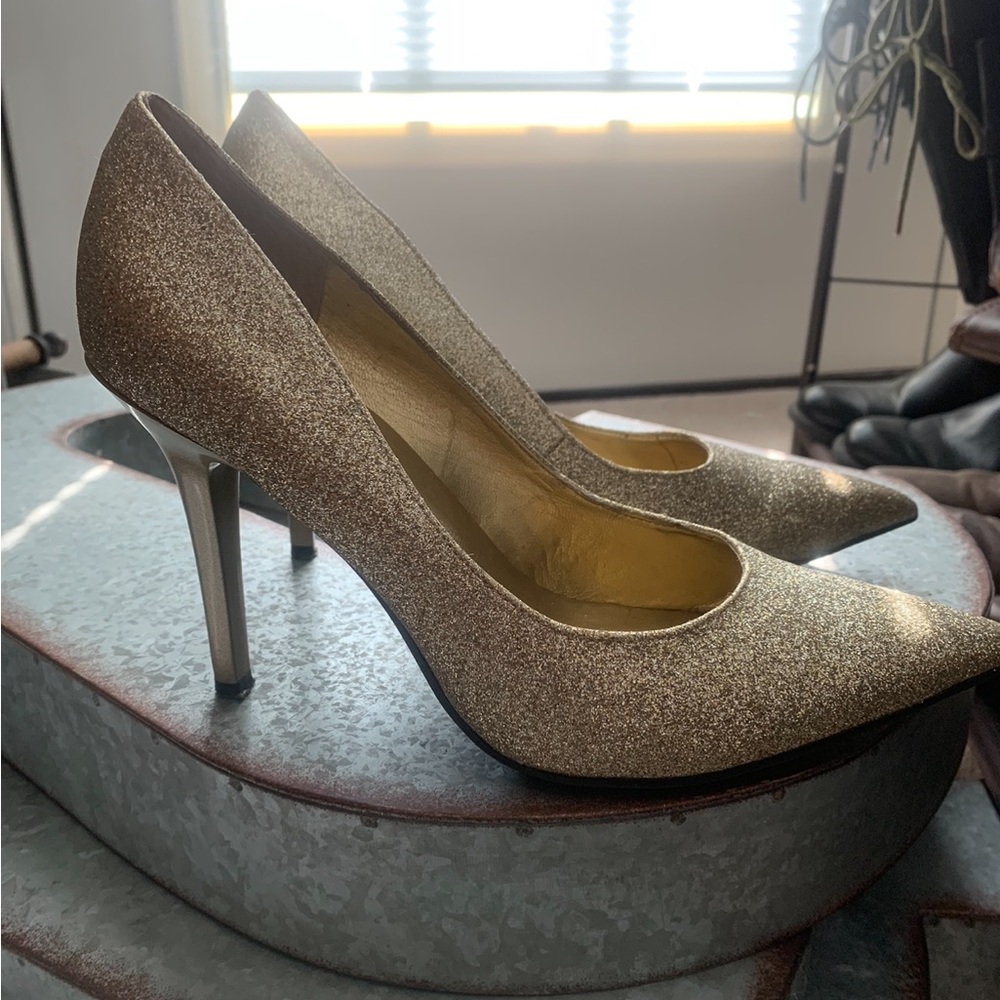 Gold Sparkly Heels